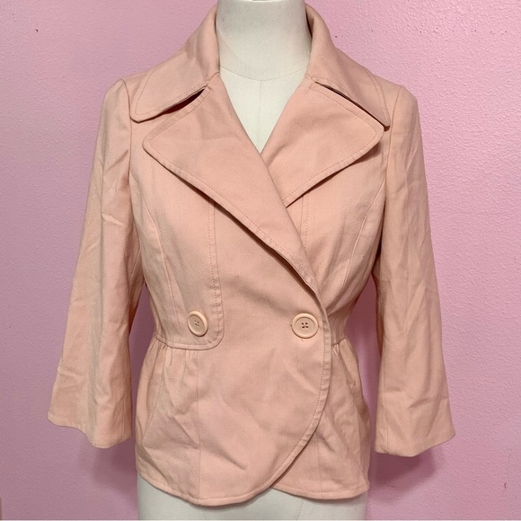 VTG Y2K Guess Blush Pink Blazer Jacket S - Picture 1 of 16